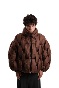 Pentagon Puffer - Brown