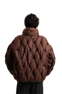 Pentagon Puffer - Brown