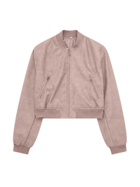 EuroEdge Faux-Leather Bomber - Octagon