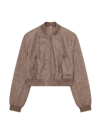 EuroEdge Faux-Leather Bomber - Octagon