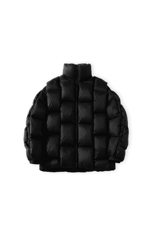Diagram Puffer - Black