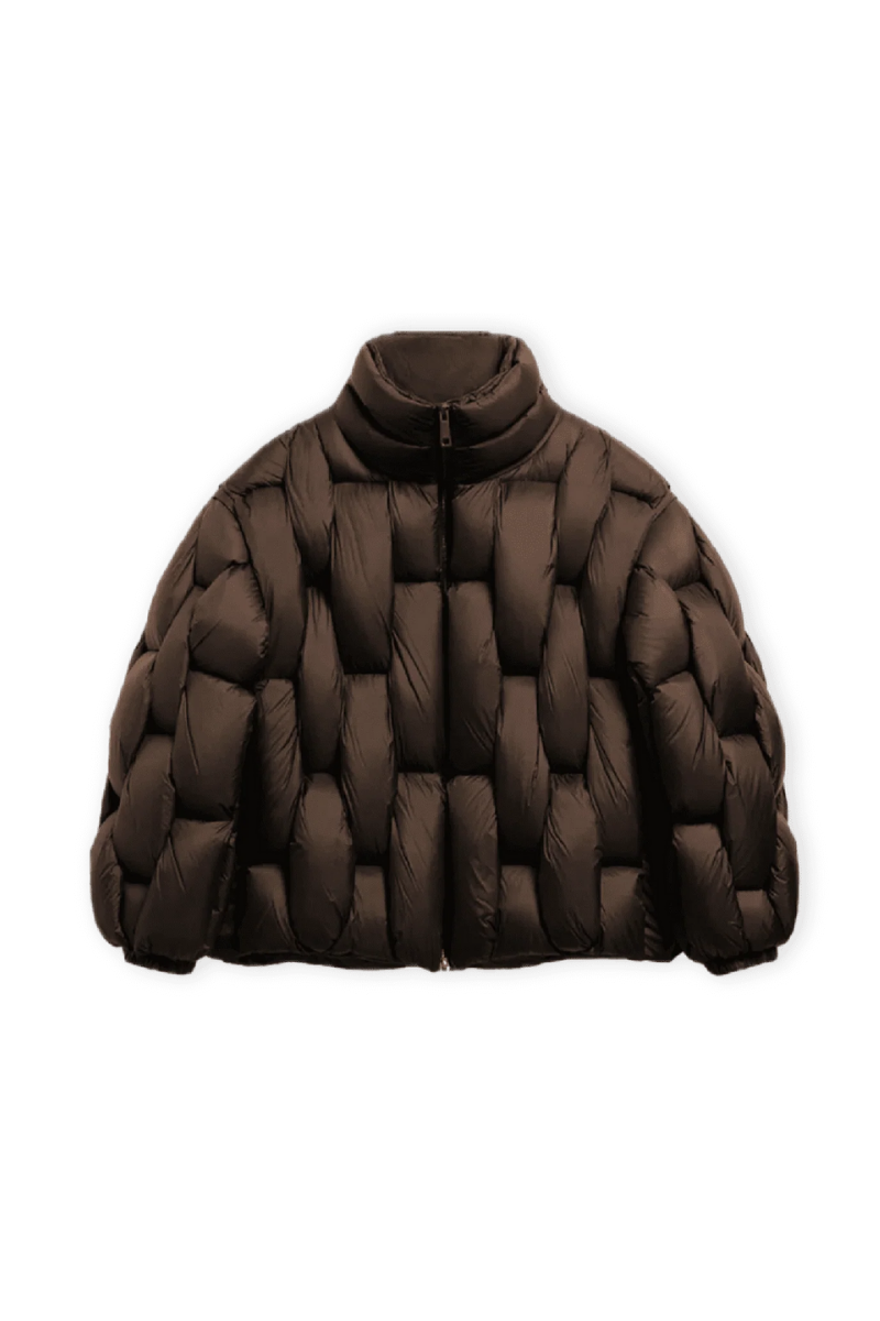 Pentagon Puffer - Brown