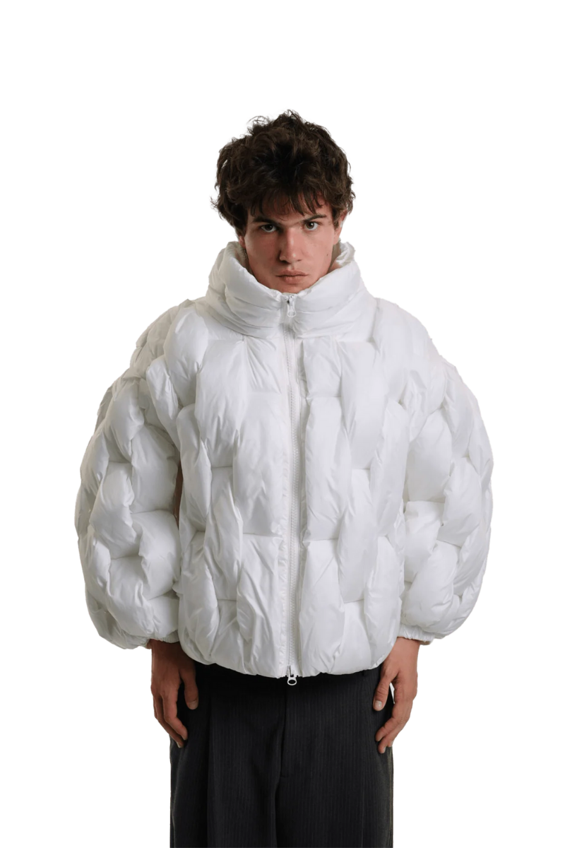 Pentagon Puffer - White