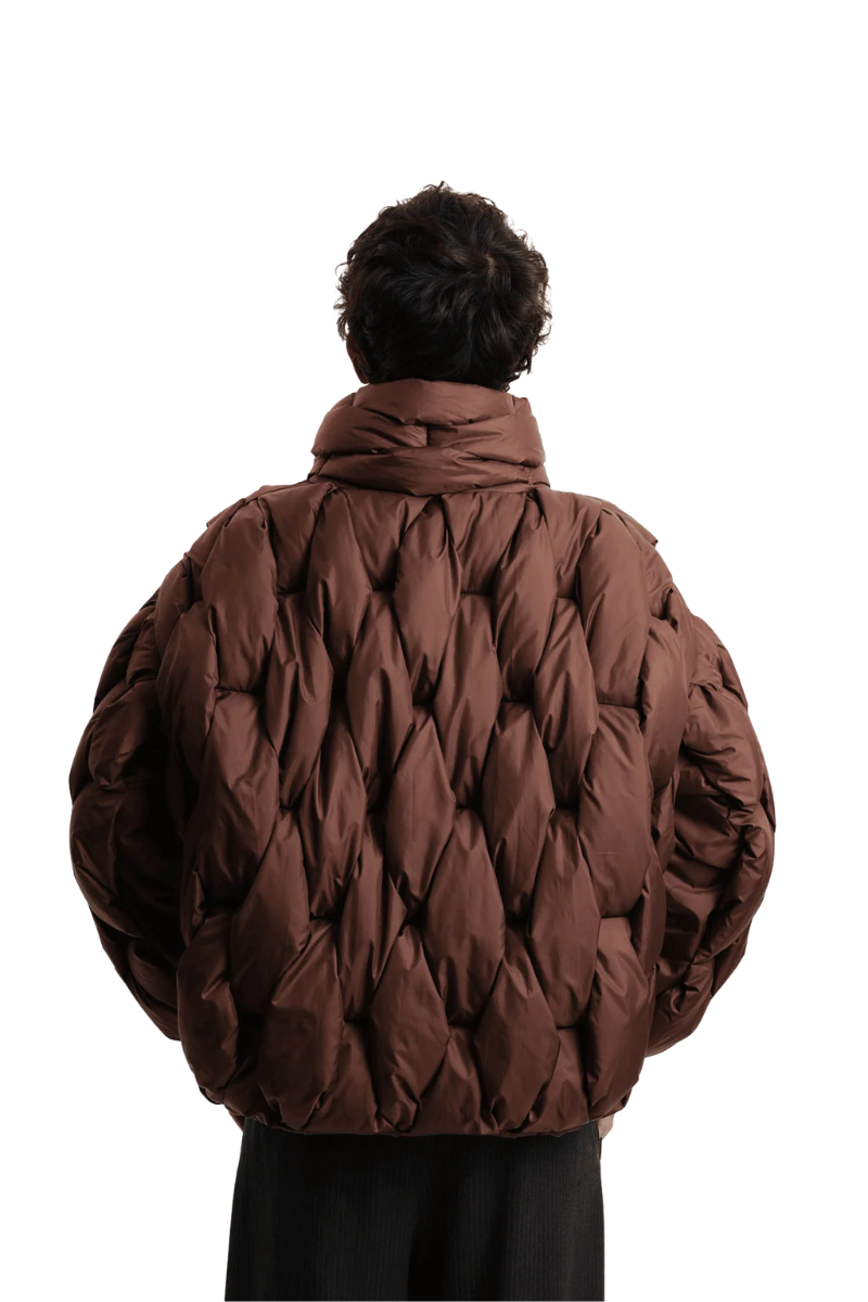 Pentagon Puffer - Brown