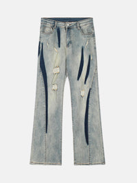 vintage washed split - Premium Denim Jeans, Casual Streetwear Style, High-Quality Fabric
