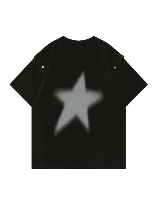 STAR WASHED CUT TEE - Octagon