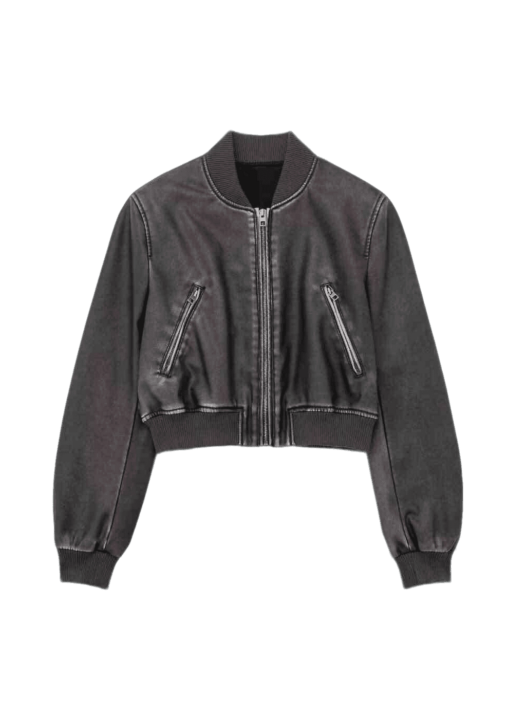 EuroEdge Faux-Leather Bomber - Octagon
