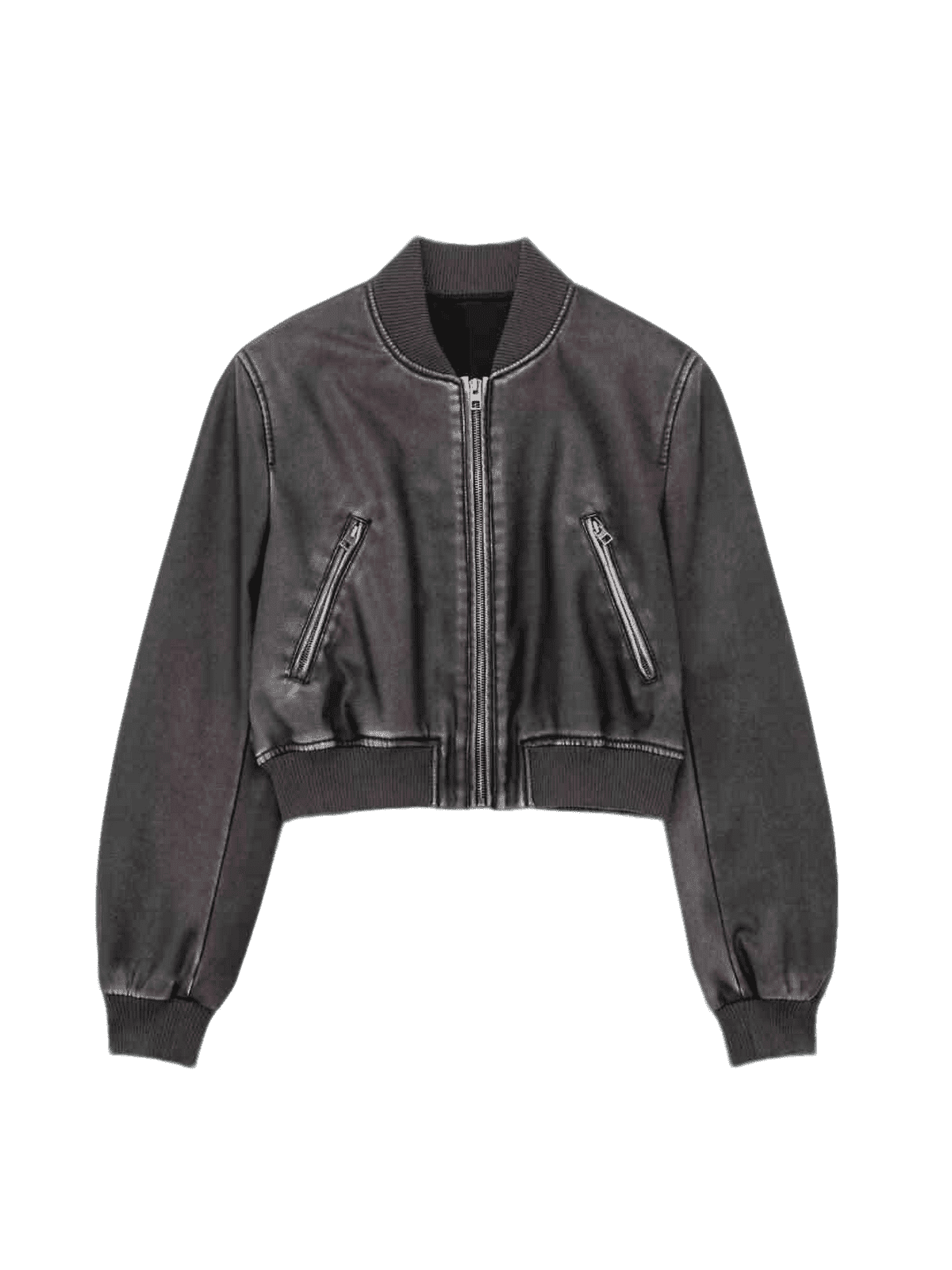 EuroEdge Faux-Leather Bomber - Octagon