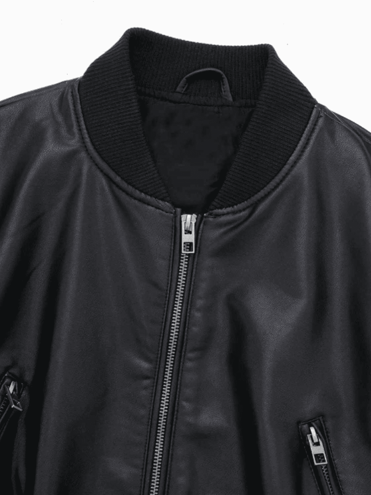 EuroEdge Faux-Leather Bomber - Octagon